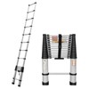 Telescoping Ladder, AUTOFU 14.4ft Aluminum Lightweight Telescopic Ladder with Non-Slip