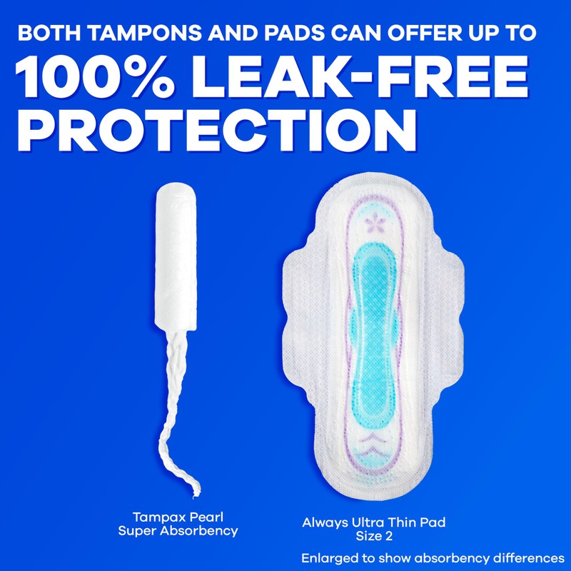 Tampax Pearl Tampons Light Absorbency with BPA-Free Plastic Applicator and