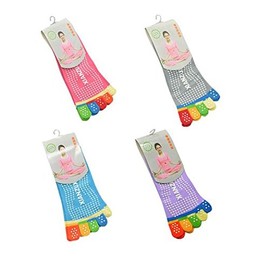 EQLEF 3 Pairs Women Non-Slip Grip Workout Yoga Socks, Best for S