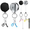 YueMiEcoUS 4 Pack Heavy Duty Retractable Pull Pen Pencil Holder