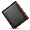 ATIANNI Men's Bi-fold Wallet, Genuine Leather, Oiled Leather, Thin, Box