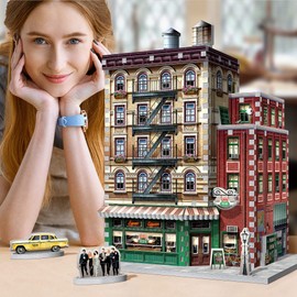 Wrebbit3D Friends Central Perk 3D Puzzle for Teens and Adults | 440 Real Jigsaw Puzzle Pieces | Not Just an Ordinary Model Kit for Adults for All Fans of The Friends TV Series