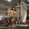 FIRVRE 3-Lights Industrial Pendant Light, Black Adjustable Metal Pendant Lights,
