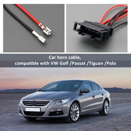 eMagTech 4Pcs Loudspeaker Adapter Plug Cable Compatible with Seat Altea, Skoda, VW Car Speaker Wiring Harness Adapter Connector