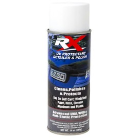 Hardline Products USA RX UV Protectant Cleaner & Polish for Golf Carts – Advanced Plastic Protection & Windshield Detailer – Safe for Strataglass, Isinglass, Vinyl Enclosures – Anti-Static - RXC