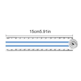 4 PCS Folding Rulers, 30cm Foldable Ruler 15cm Clear Rulers Stationery/Fold Transparent Straight Ruler Bendy Geometric Plastic Flexible for School Kids
