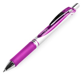 Pentel EnerGel XM BL77 - Retractable Liquid Gel Ink Pen - 0.7mm - 54% Recycled - In Pillow Packaging - Pack of 3 - Magenta