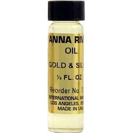 INDIO Anna Riva Oil- Gold & Silver 1/4oz~ for Anointing Candles, Charms & Altar Tools ~