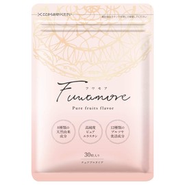Fuamore Women's Strength Enhancing Supplement (Elastin, Royal Milk, Boron, Chestberry, Soy, Isoflavones, Collagen, Hyaluronic Acid, Placenta, Chewable Type), Haha Harabo, 30 Capsules per Bag