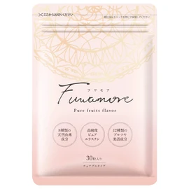 Fuamore Women's Strength Enhancing Supplement (Elastin, Royal Milk, Boron, Chestberry, Soy, Isoflavones, Collagen, Hyaluronic Acid, Placenta, Chewable Type), Haha Harabo, 30 Capsules per Bag