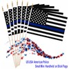 LUSEOAN 20 Pack Thin Blue Line American Police Mini Stick