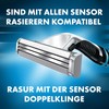 Gillette Gillette Sensor Excel Rasierklingen, 10 Ersatzklingen für Nassrasierer Herren