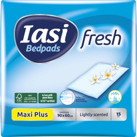 IASI traverse letto 60x90 Fresh, Assorbenza Maxi Plus, tecnologia 'odour control' con delicata profumazione, 15 Unità