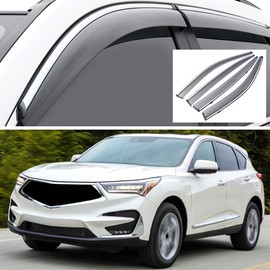 SHIBIDEBAOHUA Sun/Rain Guards Wind Deflector Window Visors Compatible with 2019-2025 Acura RDX, Sun Visor Shield, Tape-On 4 pcs