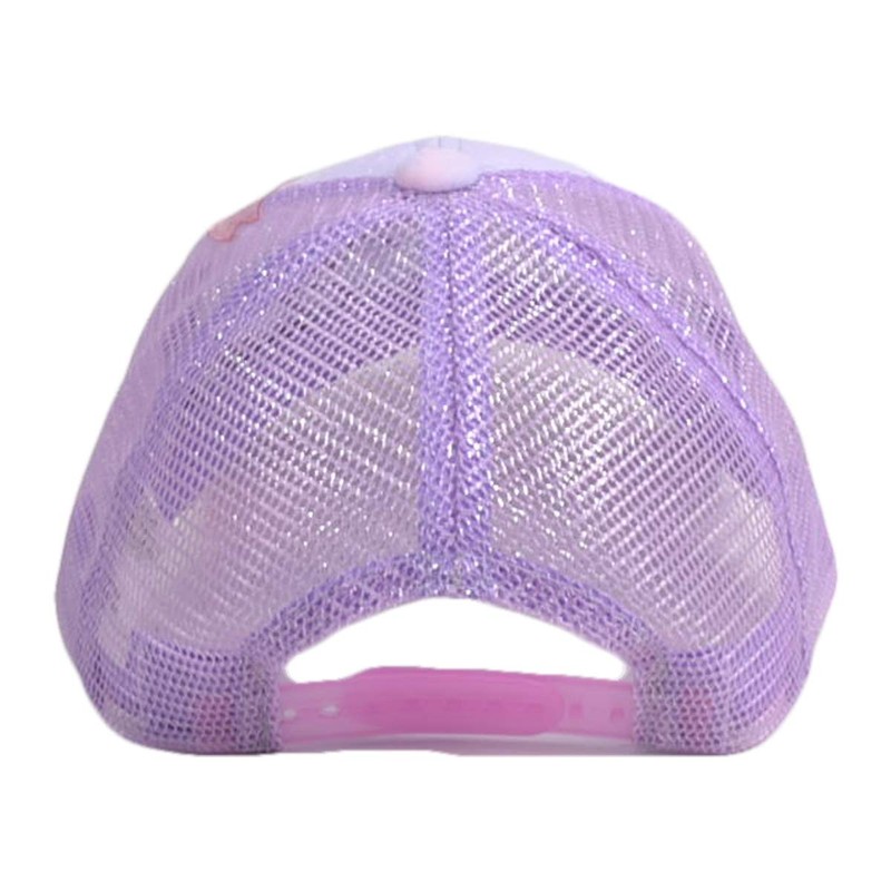 Happybeans Girls' Gradient Mesh Cap, Kids, Elementary School Students, purple