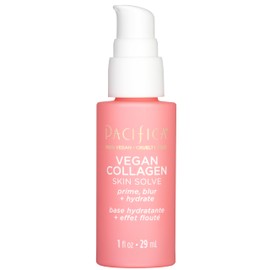 Pacifica Vegan Collagen Skin Solve Primer – 3-in-1 Face Primer that Primes, Blurs & Hydrates, Skincare-Infused Formula with Collagen Peptides, Hyaluronic Acid & Caffeine for Smooth Radiant Skin