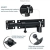 Sayayo Sliding Bolt Lock Barrel Bolt Latch Black Heavy Duty