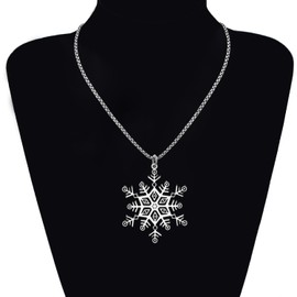 DOWAY - Collar con Dije Colgante de Aleación Esmaltada, Diseño de Muñeco de Nieve, para Mujeres y Niñas, Esmalte, Arenisca