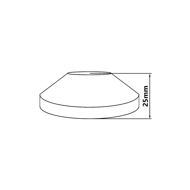 Gold Finished Steel Pipe Cover Collar Cone 3/4" (25mm) 25mm