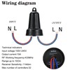 NEWNEWLIU AC100V Waterproof Wireless Light Switch and Receiver kit,AC100V/120V/240V/10A Relay