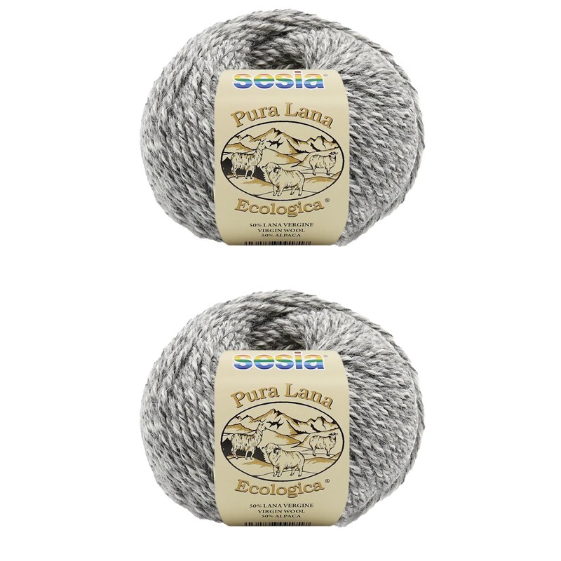 Sesia Lana Ecologica 2 Balls Organic Virgin Wool and Alpaca,