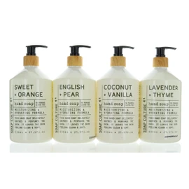 Soap Culture Hand Soap Collection. Gift set of 4 x 21.5 oz bottles, 21.5 Fl Oz (Pack of 4)
