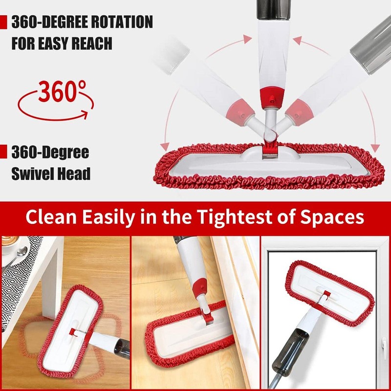 Spray Mops for Floor Cleaning, Microfiber Spray Cleaning Mop Kit
