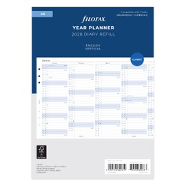 Filofax A5 Vertical Year Planner 2028-28-68501