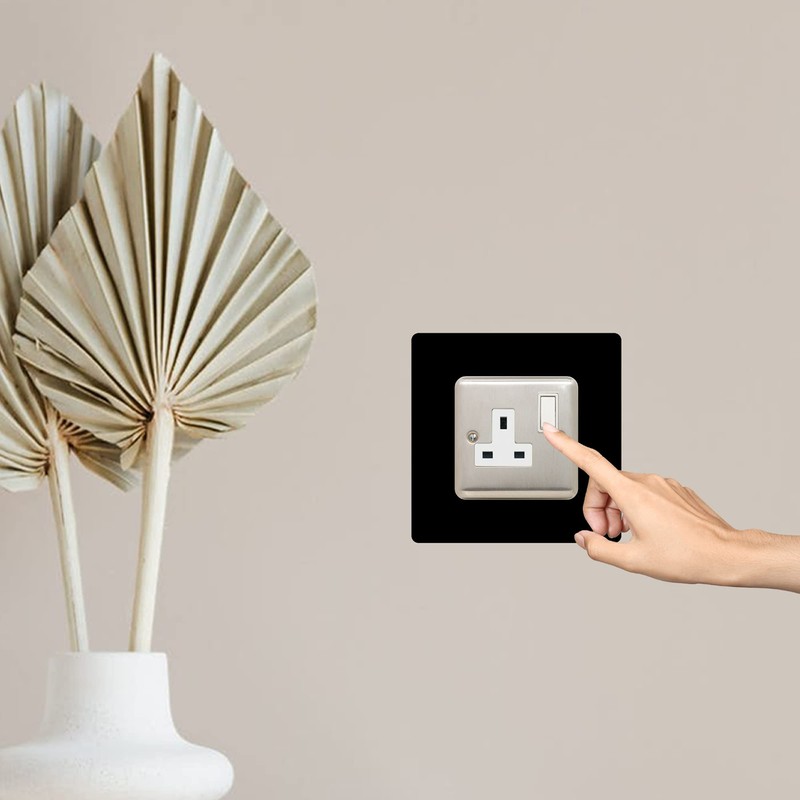 Single Socket Surround | Square | Acrylic Back Panel or