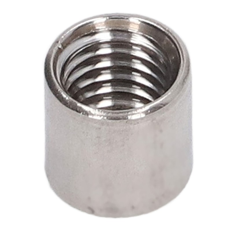 50Pcs Coupling Nut Round 304 Stainless Steel Rod Connector Nut
