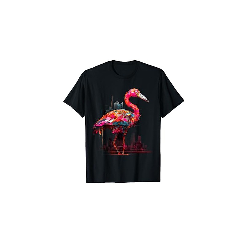 Flamingo Artwork - Animal Lovers Art Animal Flamingo T-Shirt, black