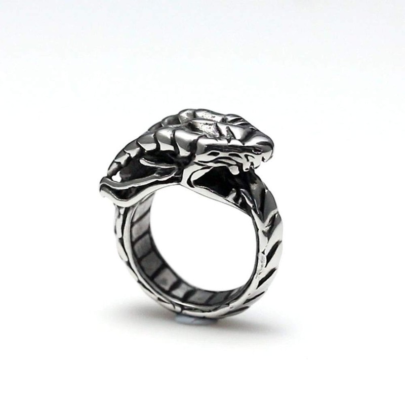 Dragon Ring for Men or Women Stainless Steel Punk Gothic