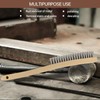 Heavy Duty Stainless Steel Wire Brush Long Curved Beechwood Handle