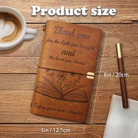 TRILVIX Engraved Leather Journal with Pen – Retirement Gift for Woman, Retirement Gifts for Men, Retirement Journal for Coworkers, Bosses, Teacher, Coworker Leaving Gifts, Going Away and Farewell Gift