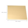 VILLFUL Copper Sheet for Jewelry Making Square Copper Plate for