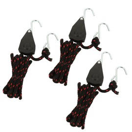 ​CYEAH 3 Pcs Kayak Rope Tie Downs, 2/5 inch Ratchet Straps Bow and Stern Ratcheting Tie Downs Rope Hanger, Canoe Bow and Stern Tie Downs Straps, Heavy Duty Tie Downs Hanger Kayak Accessories