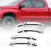 FZJDSD 4Pcs Chrome Door Handle Cover Trim with 2 Smartkey