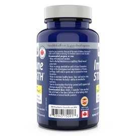Immune Strength 90vcaps, Quercetin + Zinc Bis + Vitamin C, Made in Canada (60+30 vcaps)