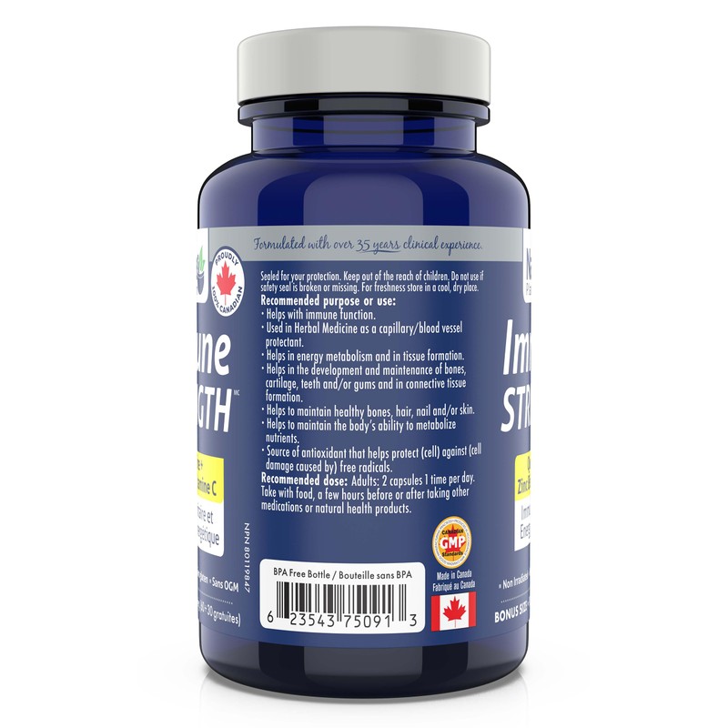 Immune Strength 90vcaps, Quercetin + Zinc Bis + Vitamin C,