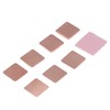 70PCS Copper Heatsink Sheets with 10PCS Silicone Pads Cooling Thermal