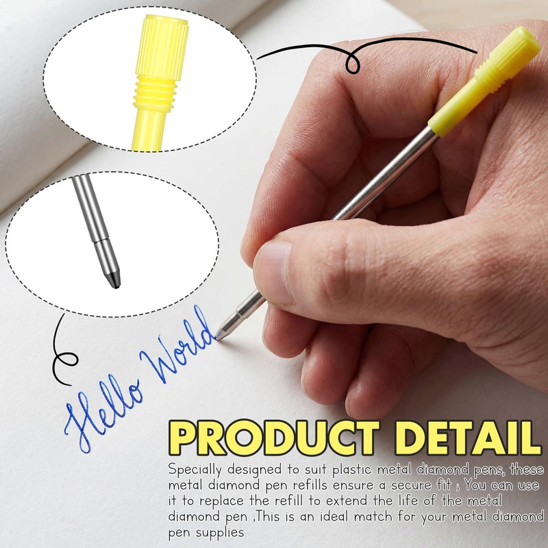 Sherr 50 Pcs 3.23 Inch Ballpoint Pen Refills Bulk 1