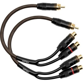 Install Link RCA Audio Cable for Subwoofer or Stereo-Y Adapter 1 Male to 2 Female Splitter, Pack of 2-Ideal for Connecting Subwoofers and Stereo Systems, High Quality RCA Audio Split Cable for Enhanced Audio Setup - Colour: Frosted Grey, Size: 1-Female t