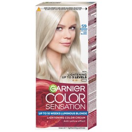 Garnier Color Sensation Vivids Blonde Hair Dye Permanent Silver Ash Blonde S9 x 2