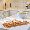 Hello Fall Forest Dish Drying Mat for Kitchen Countertop 16x18