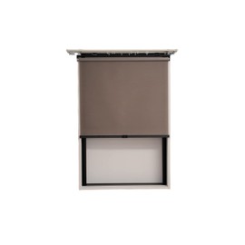 Roll Screen Chocolate Width 90cm Length 180cm Curtain Rail Mount Steel Rack Privacy Screen