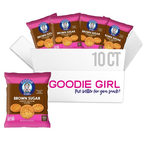 Goodie Girl Brown Sugar Cookie Snack Packs | Gluten Free, Peanut Free | 0.75 oz. Packs | 100 Calories (10 Count)