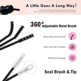 La Maesii Lash Bond y Seal Impermeable, Pegamento de Pestañas En Racimo, Pegamento para Pestañas y Sellado, Fuerte Sujeción 72H para Racimos de Pestañas, Ojos Sensibles Sin Látex Disponible 10 Ml(Paqu