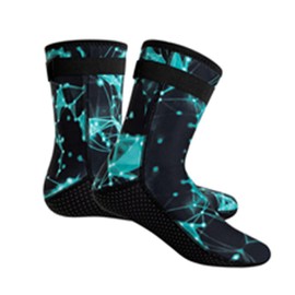 pdodo Premium Neoprene Socks for Men and Women - 3mm Warmth, Slip Resistance and Durability for Diving, Snorkeling, Surfing and More Ultimate Water Sports Comfort, Starry sky blue, XXL