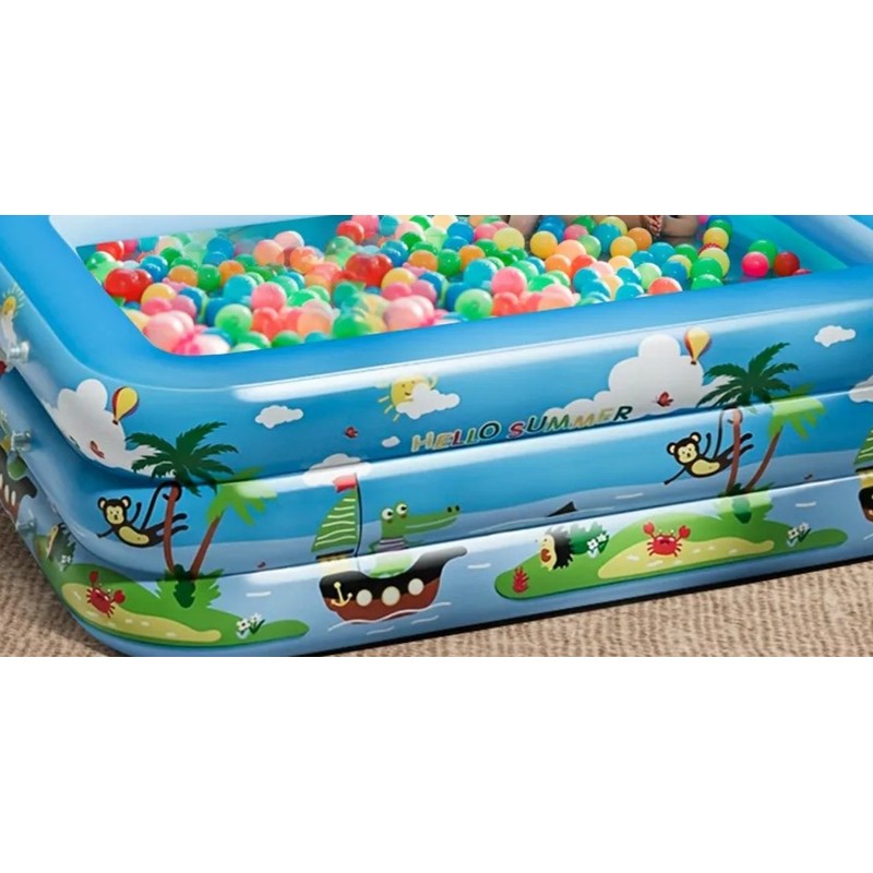 Piscinas Hinchables Grandes Rectangulares Alberca 210 X 140