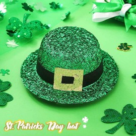 CAKURE St. Patrick's Day Hair Hat Clip Green Hair Pins Irish Hair Clip Barrettes Saint Patrick's Day Hair Accessories for Women and Girls (Type a)
